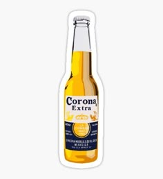 a bottle of corona extra beer sticker