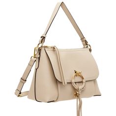 New Bag! Never Used Top Handle Saddle Bag With Gold-tone Hardware For Shopping, Gold-tone Hardware Saddle Bag With Top Handle, Daily Use Beige Saddle Bag With Gold-tone Hardware, Beige Saddle Shoulder Bag With Detachable Handle, Beige Hobo Bag With Top Handle, Beige Saddle Bag With Removable Pouch, Beige Top Handle Saddle Bag With Adjustable Strap, Beige Saddle Bag With Top Handle And Adjustable Strap, Beige Crossbody Flap Bag With Gold-tone Hardware