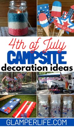 the fourth of july campsite decoration ideas