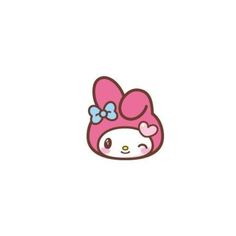 hello kitty with a bow on her head