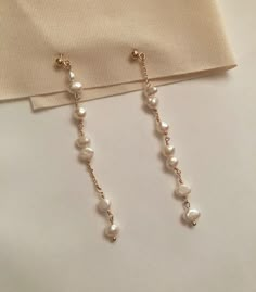 Drop Earrings Pearl, Bridesmaid Pearl Earrings, Freshwater Pearl Drop Earrings, Bridal Earrings Pearl, Earrings Pearl, Pearl Earrings Dangle