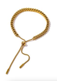 Gold metal Adjustable length Casual Adjustable Chain Bracelet, Adjustable Gold-tone Metal Bracelets, Casual Metal Jubilee Bracelet Jewelry, Casual Jewelry With Adjustable Metal Chain, Casual Jewelry With Adjustable Chain In Metal, Casual Metal Jewelry With Adjustable Chain, Everyday Metal Bracelets With Adjustable Length, Everyday Adjustable Metal Bracelets, Adjustable Metal Chain Bracelets