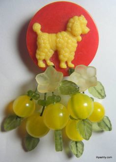 Bakelite Bakelite Jewelry Necklaces, Elegant Bakelite Bracelet, Vintage Bakelite Bangle, Poodle Jewelry, Vintage Poodle