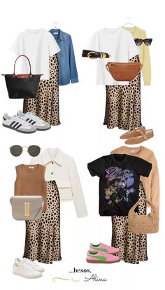 Animal Print Silk Skirt Outfit, Leopard Print Silk Skirt Outfit, Animal Print Satin Skirt Outfit, Animal Print Midi Skirt Outfit, Silk Midi Skirt Outfit Summer, Midi Leopard Skirt Outfit, Animal Print Skirt Outfit Summer, Leopard Silk Skirt Outfit, Leopard Skirt Outfit Fall