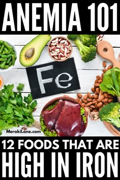 an image of foods that are high in iron