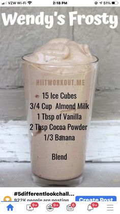 an image of a smoothie in a cup with instructions on the front and side