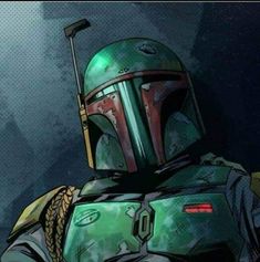 the boba fett from star wars is holding a baseball bat in his hand