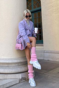 Blue And Pink Outfit, Pink And Blue Outfit, Best Fall Outfits, Europe Outfits, Cozy Vibes, Pink Outfits, Really Cute Outfits, Fancy Outfits, Colourful Outfits