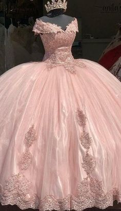 Princess Dress With Fitted Bodice For Quinceanera Prom Season, Pink Quinceanera Dress For Prom, Pink Quinceanera Dress For Pageant, Fitted Tulle Quinceanera Dress For Sweet 16, Pink Fitted Princess Dress For Quinceanera, Pink Ball Gown For Sweet 16, Pink Ball Gown Quinceanera Dress For Sweet 16, Fitted Princess Dress For Quinceanera During Prom Season, Princess Sleeveless Quinceanera Dress For Sweet 16