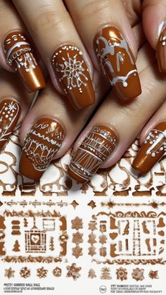 Get ready to spread some holiday cheer with stunning gingerbread nails In our latest blog post we explore an array of festive acrylic designs that capture the spirit of Christmas From whimsical gingerbread men to delightful candy cane patterns these nail art inspirations are perfect for your holiday celebrations Learn how to achieve these eye-catching looks featuring chic French tips and almond shapes all while adding a touch of 3D flair Whether you're a nail art beginner or Gingerbread Nails, Gingerbread Men, French Tips, Acrylic Designs, Nail Art Inspiration, Gingerbread Man, Holiday Celebration