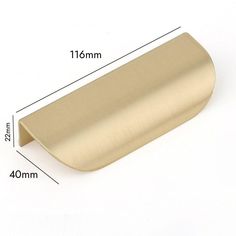 MIRTO / Curved Solid Brass Edge Pull - Handle Shop Couture Brass Interior, Cupboard Drawers, Window Handles, Brass Mirror, Kitchen Hardware, Brass Handle, Ikea Pax, Brass Door, Ikea Diy