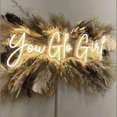 a lighted sign that says you're off girl