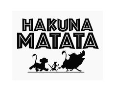 the logo for hakuna matata, which is featured in disney's animated movie