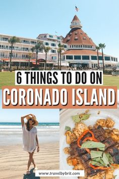 Hotel del Coronado, Coronado Central Beach, and Steak Dinner from The Henry on Coronado Island Coronado Island San Diego, San Diego Activities, California Places To Visit, Encinitas California, Girls Trips, Coronado Beach