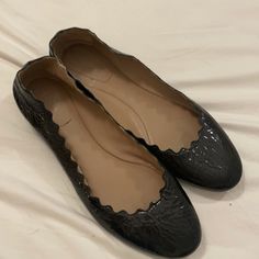 Worn A Handful Of Times, These Classic Black Patent Ballet Flats Are In Impeccable Condition. Authentic Chloe, Purchased From Saks. No Box Or Dust Bag. Chloe Ballet Flats, Patent Ballet Flats, Ballet Flats Black, Chloe Shoes, Black Ballet Flats, Black Patent Leather, Flat Shoes Women, Ballet Flats, Classic Black