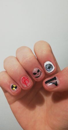 Mens Nails Designs, Guy Nail Art Designs, Nail Designs Men Black, Men's Nail Art, Nails Guys Design, Mens Halloween Nails, Male Halloween Nails, Men Gel Nail Designs, Halloween Mens Nails