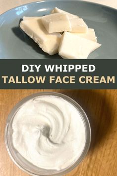 This homemade DIY whipped tallow face cream is the only moisturizer you need for your skincare routine! The recipe is simple and tallow has so many fantastic hydration and nutritional properties. Check it out here! Homemade Beef Tallow Face Cream, How To Make Beef Tallow Moisturizer, How To Make Beef Tallow Lotion, Diy Beef Tallow For Face, Whipped Tallow Face Cream Diy, Diy Whipped Tallow Balm, Tallow Face Balm Recipe