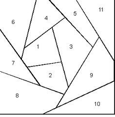 an area map with numbers in it