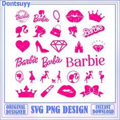 barbie party svg design bundle