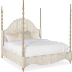 Serenity Jetty Cal King Poster Bed Rope Wrapping, Bed Inspired, Hooker Furniture Bedroom, Whitewashed Oak, King Poster Bed, 0 Number, Queen Poster, Four Poster Bed, Rope Wrapped