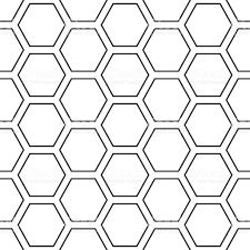 a black and white hexagonal pattern