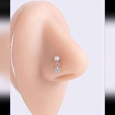 20 Gauge Dangling Nose Ring Make An Offer Or Bundle For Huge Discounts Nose Ring Dangle, Dangly Nose Ring, Dangle Nose Piercing, Dangling Nose Ring, Types Of Nose, Cute Nose Studs, Dangle Nose Ring, The Perfect Nose, Nose Peircing