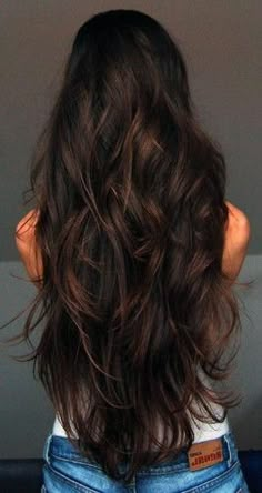 Grow Long Healthy Hair, Long Brunette Hair, Long Healthy Hair, Long Brunette, Trendy Haircuts, Short Hairstyle, Inspo Board, Formal Hairstyles, Dark Brown Hair