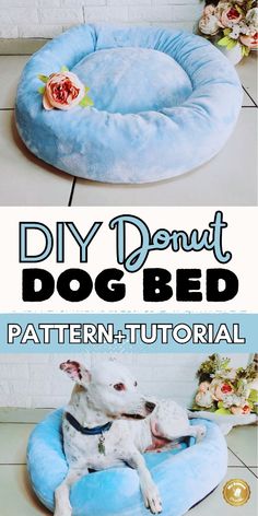 the diy donut dog bed pattern is easy to make and it's perfect for