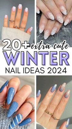 Winter Nail Trends, Winter Nail Ideas, Snow Nails, Festive Nail Designs, December Nails, January Nails, Elegant Nail Art, Nail Colors Winter, Nail Design Inspiration