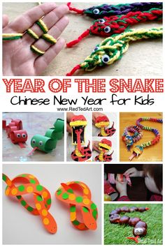 the year of the snake chinese new year for kids with pictures and instructions to make it