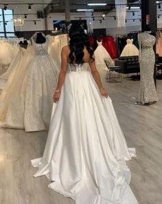 Lace Satin Women Wedding Jumpsuit with Removable Skirt 2020 Strapless Bride Wedding Gowns with Pant Suit sold by nikebridal on Storenvy Jumpsuit Wedding Dress, Removable Skirt, Plan Checklist, Wedding Dresses 2020, Wedding Jumpsuit, Wedding Plan, Sweetheart Wedding Dress, Long Train, Pant Suit