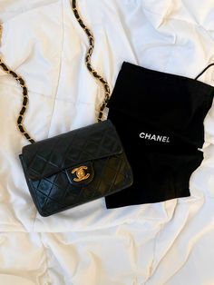 CONDITION SCALE:?ÿGOOD .?ÿDust bag included. . Up for grabs is a stunning Chanel Timeless Mini?ÿHalf Flap vintage bag in lambskin. Highly sought after, crafted in the 90's with 24k gold plated hardware. Just conditioned, so lambskin is buttery soft! Hardware in beautiful condition. A versatile piece that can be multiple ways! Currently going online for $4500+. Please note: Bottom corners of lambskin have rubbing from normal signs of wear. See pics for reference.?ÿ Shoulder Strap Drop:?ÿ21" Height:?ÿ5" Width:?ÿ7" Depth:?ÿ2.5" Please review all pics and ask any questions prior to purchasing! To prevent any form of fraud, I?ÿkeep video records of?ÿmyself?ÿpackaging?ÿand dropping off each order, and?ÿall?ÿorders ship with?ÿtracking and?ÿsignature?ÿconfirmation. Please ensure your shipping addr Mini Flap Bag Chanel, Chanel Small Classic Flap, Vintage Classic Flap Chanel, Chanel Mini Flap Bag, Chanel Vintage Single Flap Bag, Chanel Mini, Girl Backpacks School, Handbag Wallet, Bottega Veneta Shoulder Bag