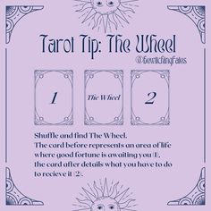 tarot tip the wheel card game