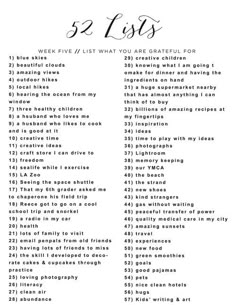 a list with the words 32 lists written in black and white on top of it