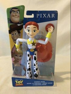 the toy story pixar figure is in its packaging