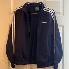 This Jacket Is New Without Tags And Has Never Been Worn. It’s A Size Us . Blue Track Jacket, Adidas Zip Up, Adidas Track Jacket, Adidas Originals Mens, Adidas Jackets, Adidas Track, Blue Adidas, Zip Up Jacket, Track Jacket