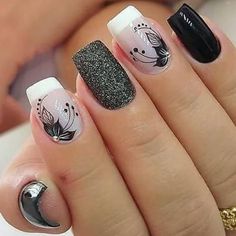 Talon Nails, Elegant Touch Nails, Bridesmaids Nails, Elegant Nail Art, October Nails, Trendy Nail Art Designs, Matte Nails Design, Nail Swag, Ballerina Nails