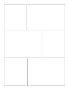 the four paneled paper is shown in black and white, with no lines on it