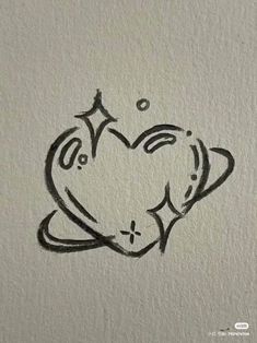 a drawing of a heart on the wall