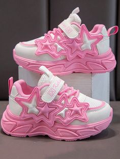 2024 Spring New Arrival Children's Low-Top Sports Shoes With Lace-Up Fastening, Casual Sneakers For Girls Pink     Animal    Kids Shoes, size features are:Bust: ,Length: ,Sleeve Length: Dark Meaning, Kawaii Shoes, Pink Collar, Pink Collars, Girls Sneakers, Kids Sneakers, Kids Sleepwear, Training Shoes, Hiking Shoes