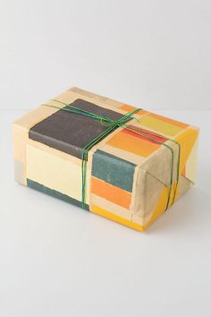 a wrapped gift box on a white background