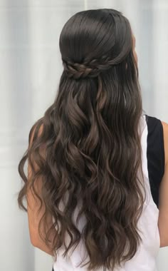 Easy Formal Hairstyles, 50 Hairstyles, Rambut Brunette, Simple Prom Hair, Boho Hair, Prom Hairstyles For Long Hair, Hairdo For Long Hair, Formal Hairstyles, American Beauty