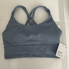 Brand New With Tags Lululemon Energy Longline Bra Size 4 Comes From Smoke And Pet Free Home Lululemon Sports Bra Collection, Lululemon Energy Bra Longline, Lululemon Athleisure Sports Bra With Built-in Bra, Compressive Sports Bra By Lululemon, Sporty Bra-friendly Lululemon Activewear, Lululemon Bras, Clothes Board, Athletic Clothes, Wishlist 2024