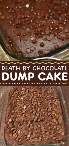 This yummy cake recipe is so easy! It lets you have the most amazing cake using just 5 ingredients. Incredibly moist and delicious, this Death by Chocolate Dump Cake is a winner! Enjoy this simple dessert with ice cream! Easy Chocolate Cakes Recipes, 4 Ingredient Dump Cake, Chocolate Dump Cakes Recipes, Funfetti Dump Cake Recipe, Best Easy Chocolate Desserts, Chocolate Cake With Sour Cream Recipe, Ultimate Chocolate Dump Cake, 4 Ingredient Chocolate Cake, Amazing Chocolate Desserts