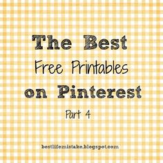 the best free printables on pinterest part 4