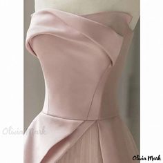 Olivia Mark - Blush Strapless Evening Gown for Engagement Day Banquet Hostess Pink Tube Top, Strapless Evening Gowns, Tulle Maxi Dress, Strapless Prom Dress, A Line Evening Dress, Floor Length Prom Dresses, Crop Top Dress, Pink Prom, Engagement Dresses