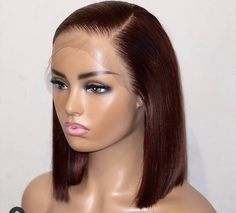 Short Bob Styles, Auburn Color, Wig Styling, Insta Post, Straight Lace Front Wigs, Short Bob Wigs, Front Lace Wigs Human Hair, Wigs For Women, Straight Human Hair