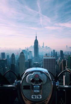 a view of the empire building from top of the rock