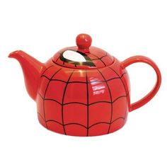 With great power comes great responsibili-TEA! If you're looking for a hero at tea time, look no further! Made of the highest quality ceramic, the smart decal design turns a humble teapot into your friendly neighborhood Spider-Man. Color: Red. Funko Spiderman, Spiderman Decorations, Spiderman Spiderman, Spiderman Party, Detail Design, Glass Teapot, Indie Room, Star Wars Darth, Star Wars Darth Vader