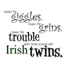 an image of a quote about twins